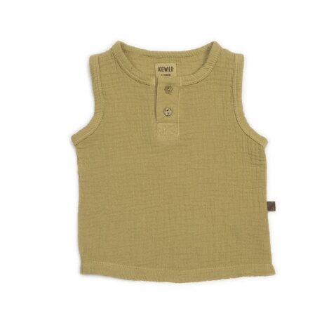 Organic Gauze Tank - Camel