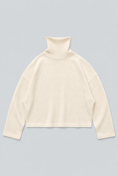 Turtleneck Sweatshirt - Ivory