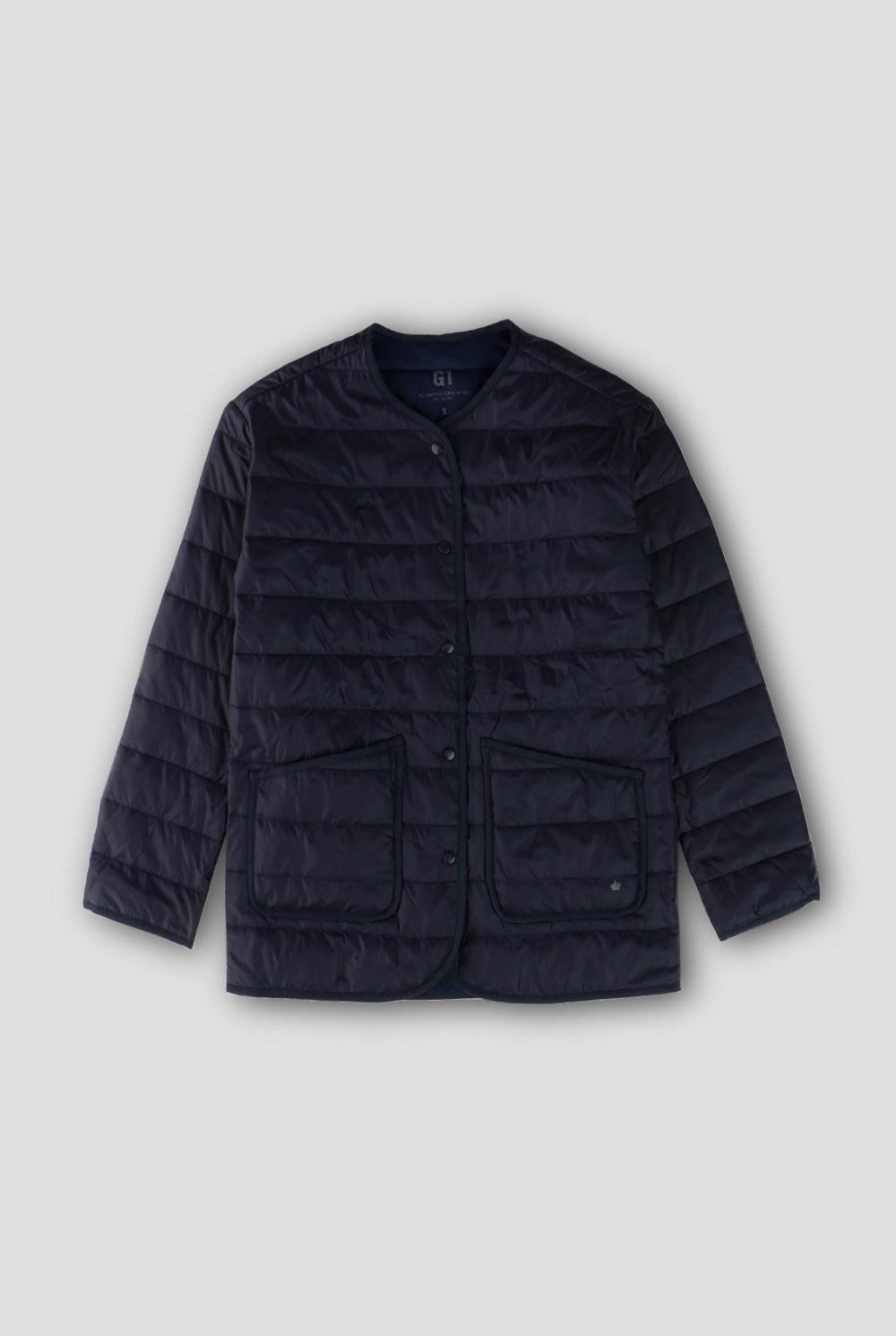 Nylon Padded Jacket - Navy - Jacket