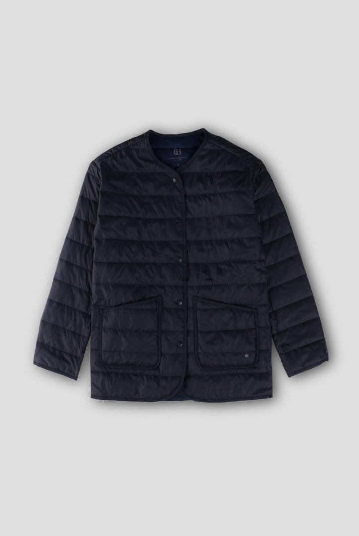 Nylon Padded Jacket - Navy - Jacket
