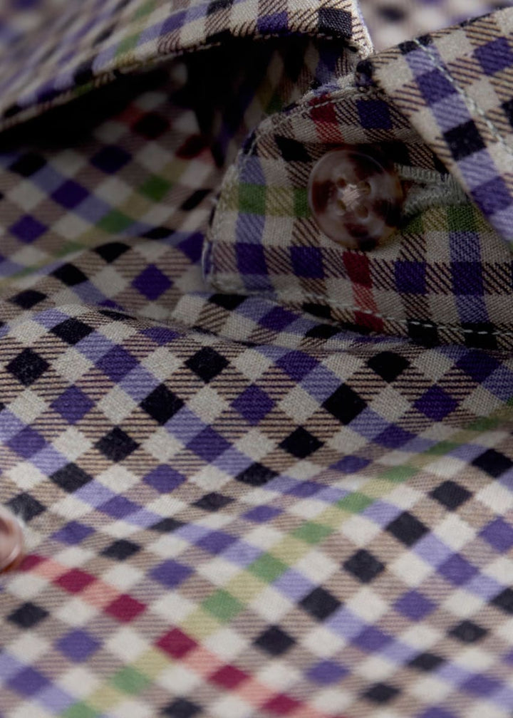 Multicolor Check Sport Shirt - Grey/Multi