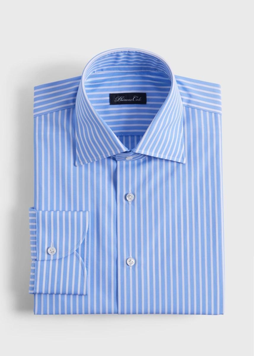 Stripe Dress Shirt - Blue/White
