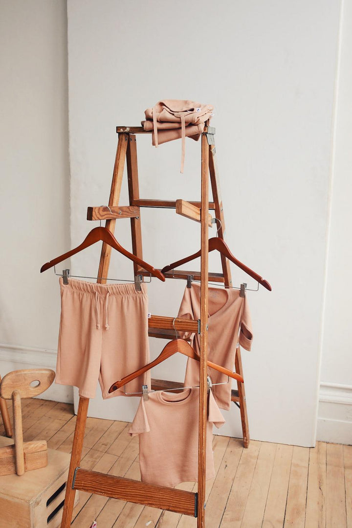 Organic Pima Cotton Kids Shorts - Pink