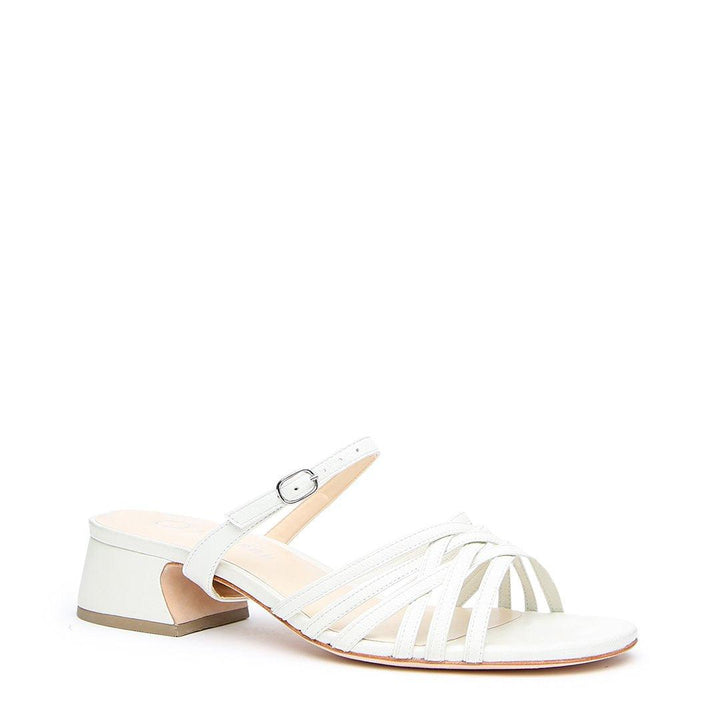 White Bell Sandal + Twiggy Strap - White