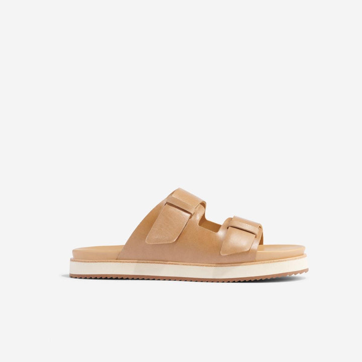 Ella Flatform Slide - Almond - FINAL SALE