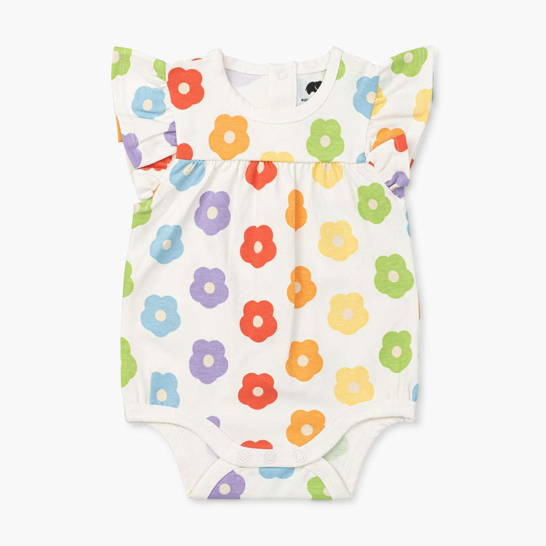 Bubble Bodysuit - Rainbow Poppies