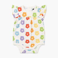 Bubble Bodysuit - Rainbow Poppies