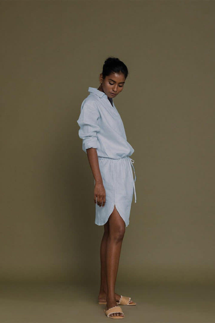 Meet Me By The Cliff Dress - Summer Blue