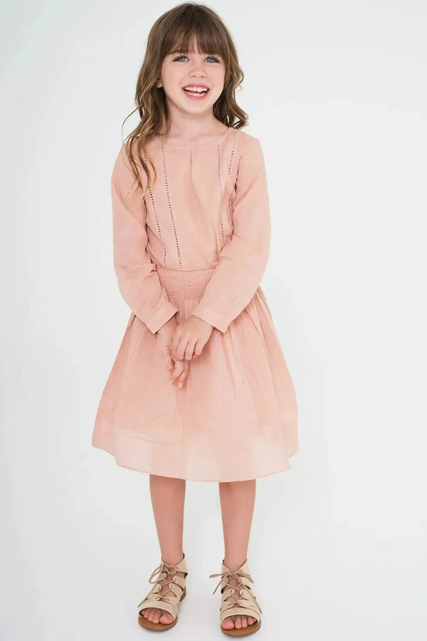 Lace Detail Dress - Blush