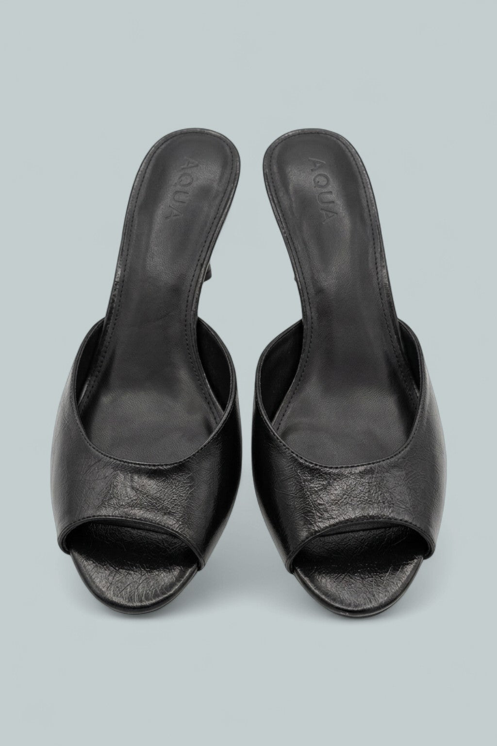 Shil Leather Sandals Exclusive - Black Crinkle - Sandals