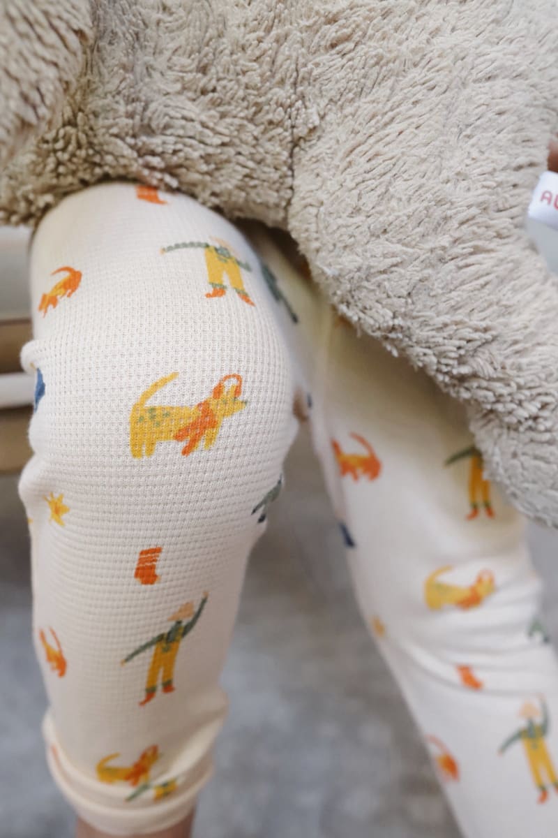 Fall Fun Henley Waffle Pajama Set - Infant