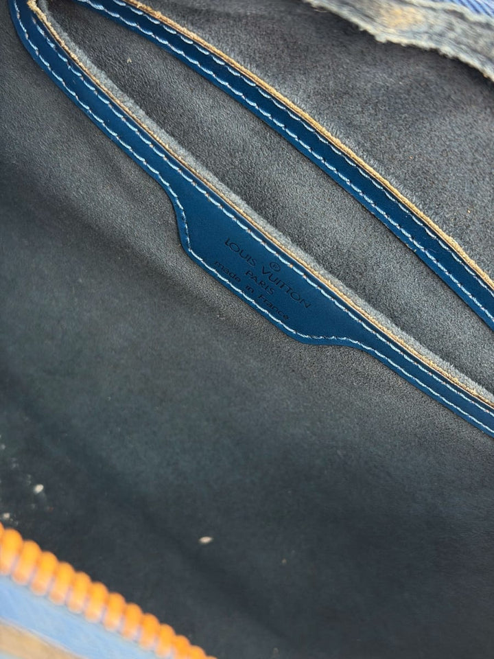 Pre-Owned Louis Vuitton Epi Leather Soufflot 30 Vintage Blue