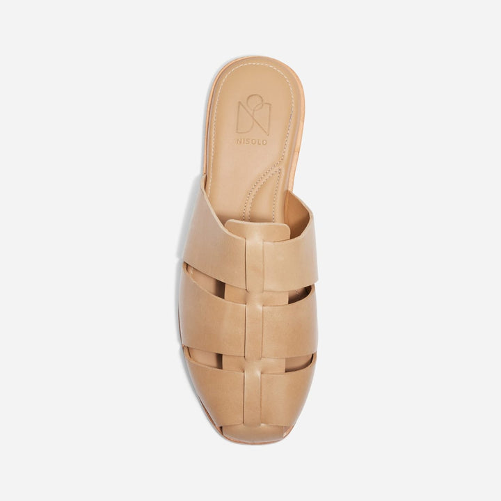 Anita Fisherman Mule - Almond