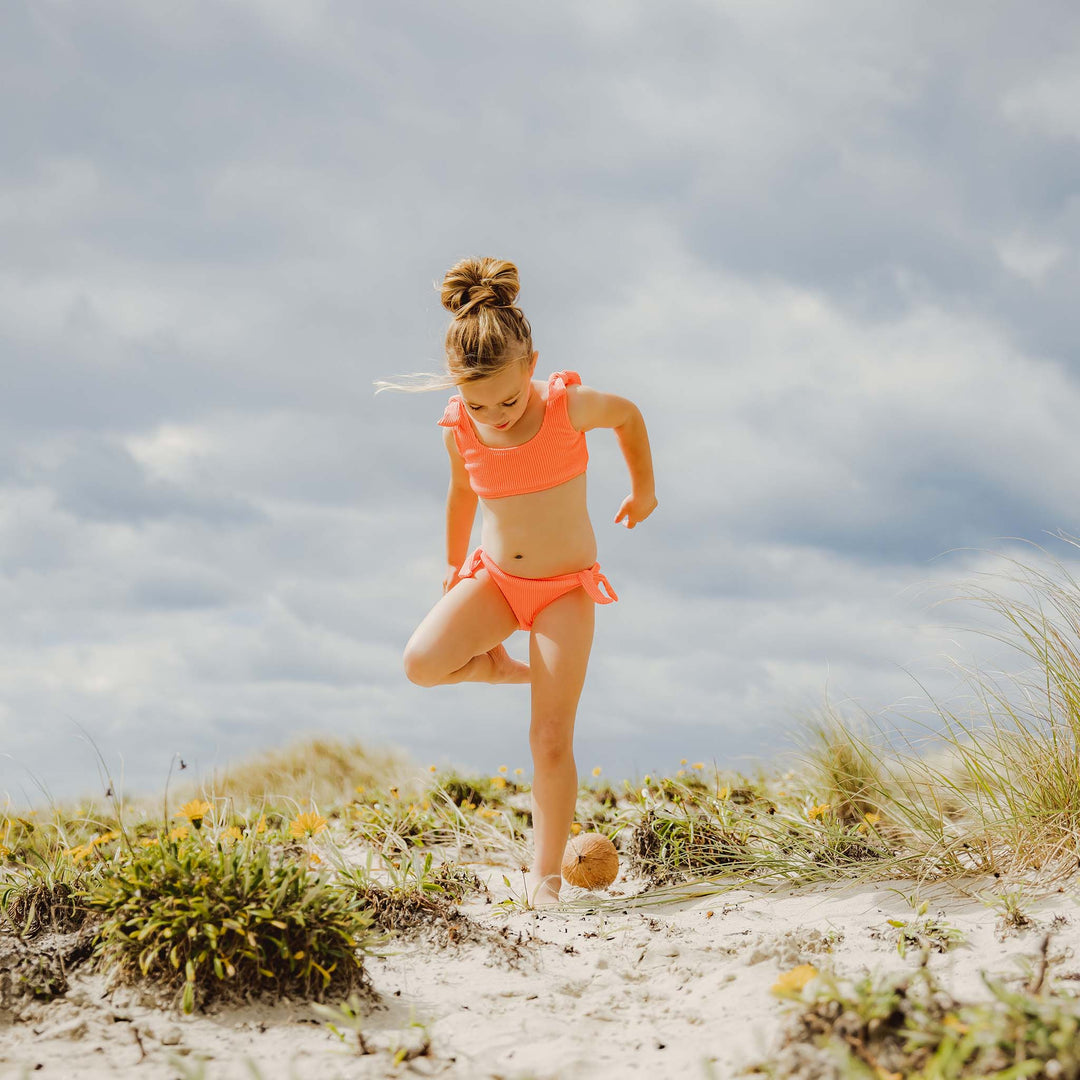 Tie Crop Bikini - Tangerine