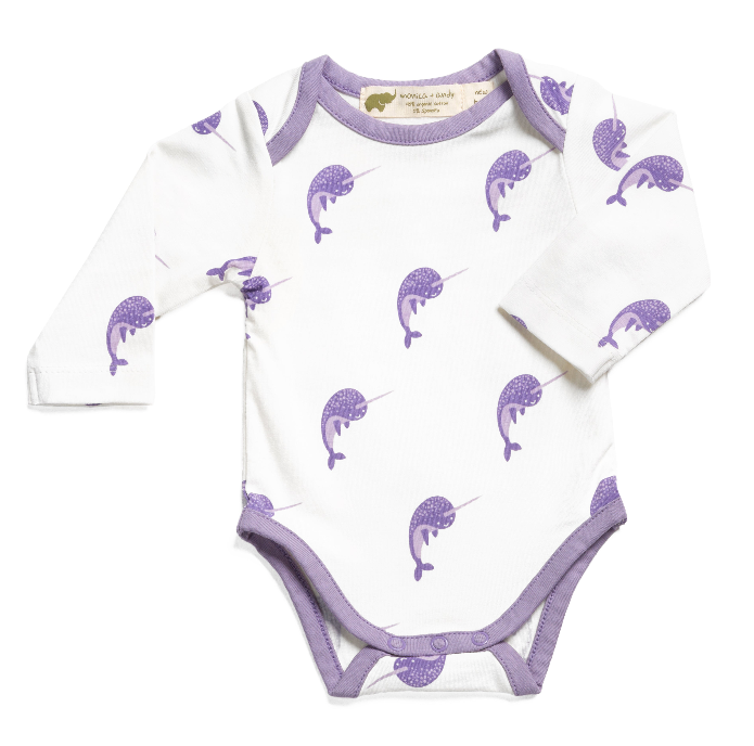 Long Sleeve Jack + Jill Bodysuit - Hello Narwhal