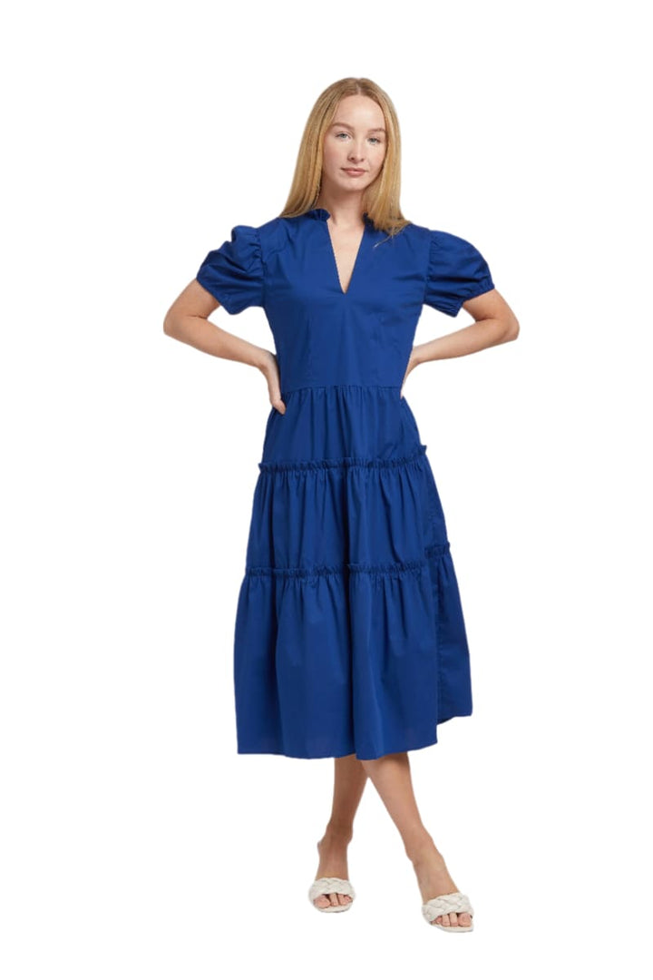 Georgette Dress - Navy