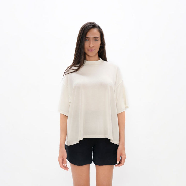 Beirut Boxy Tee - Powder