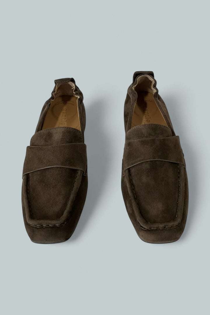 Women's Sophie Square Toe Flats - Chocolate