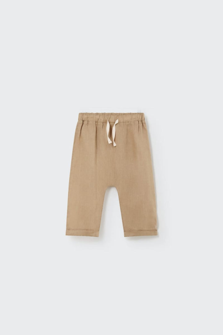 Linen Baby Pants Coffee