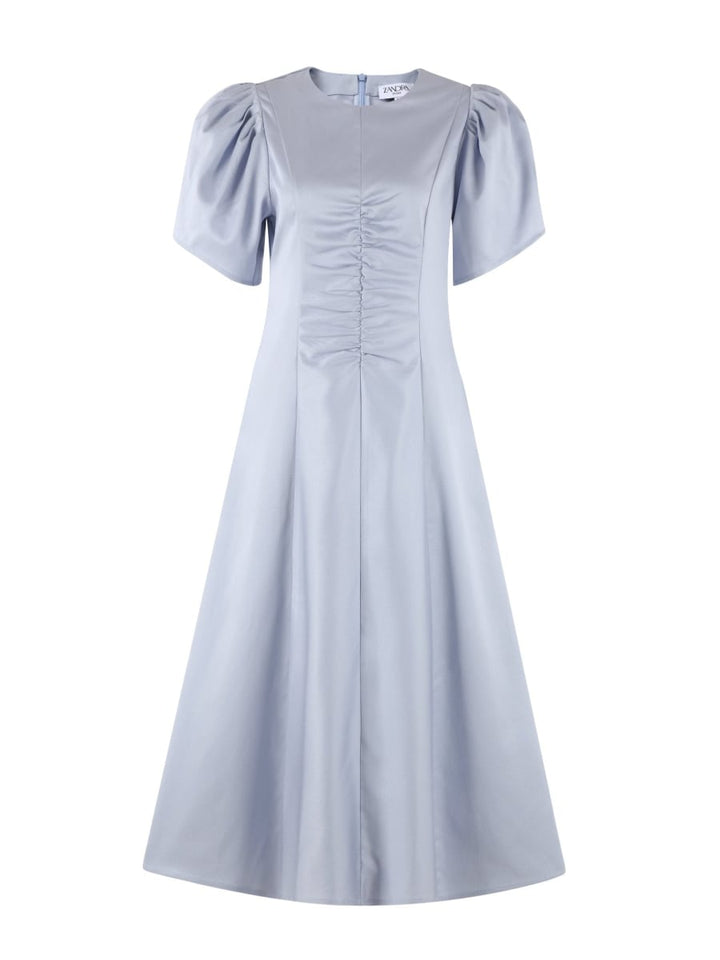 Delphina Ruching Dress - Cornflower Blue