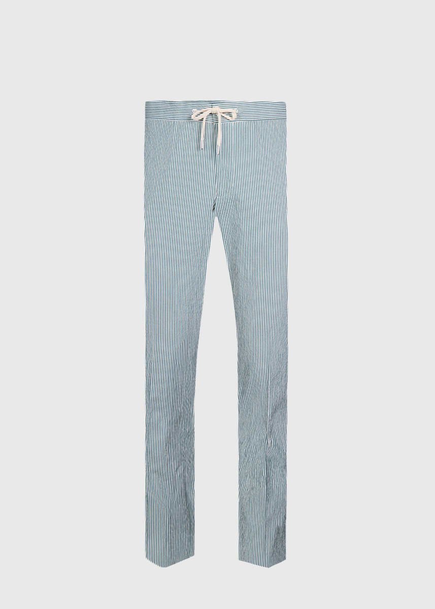 Seersucker Trouser - Green