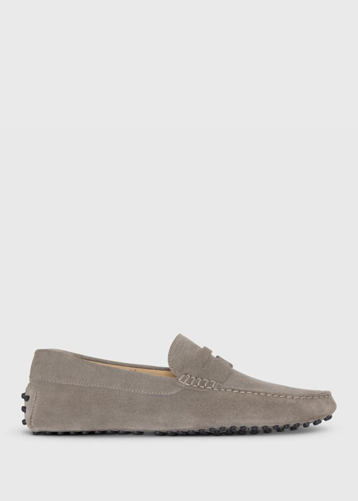 Dario Suede Driving Loafer - Cream/Beige - Loafers