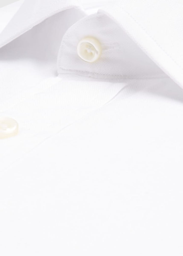 Broadcloth Slim Fit Dress Shirt - White