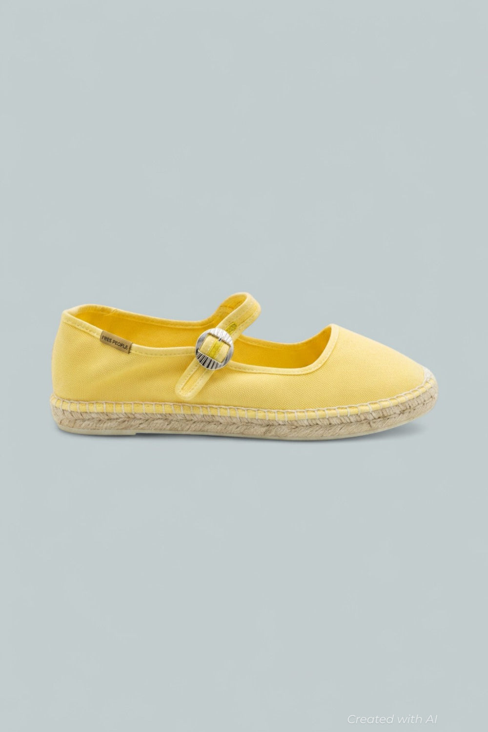Oasis Mary Jane Espadrilles - Sunkissed Yellow - 8 - Flats