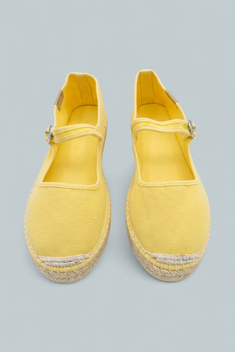 Oasis Mary Jane Espadrilles - Sunkissed Yellow - 8 - Flats