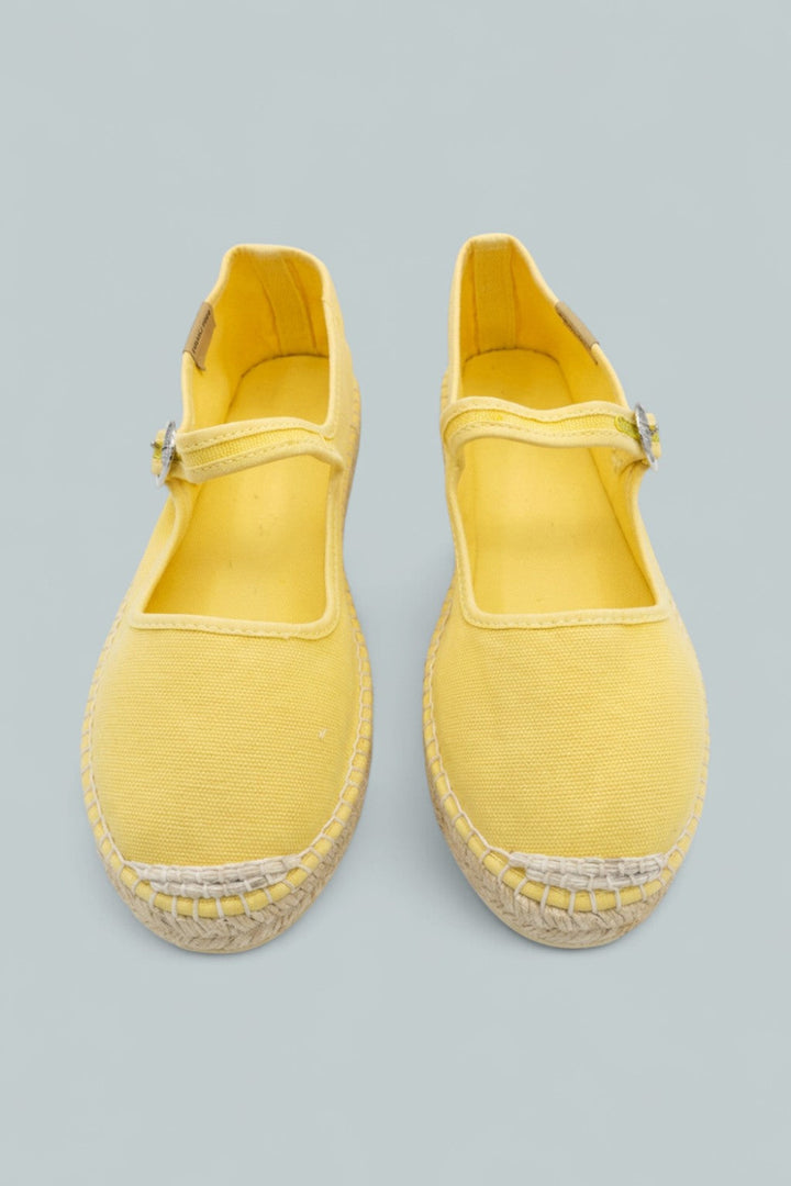 Oasis Mary Jane Espadrilles - Sunkissed Yellow - 8 - Flats