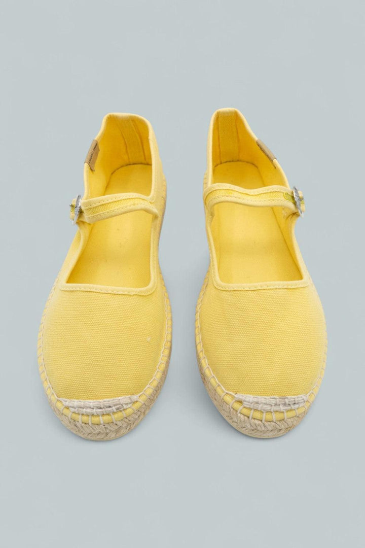 Oasis Mary Jane Espadrilles - Sunkissed Yellow - 8 - Flats