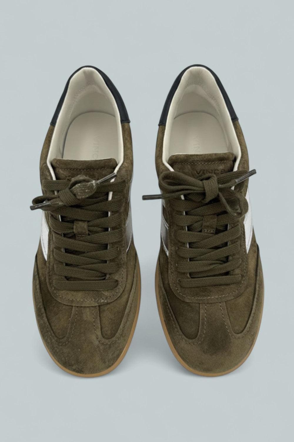 Oasis Suede & Leather Sneaker - Militare/Silver - 7 - Sneaker