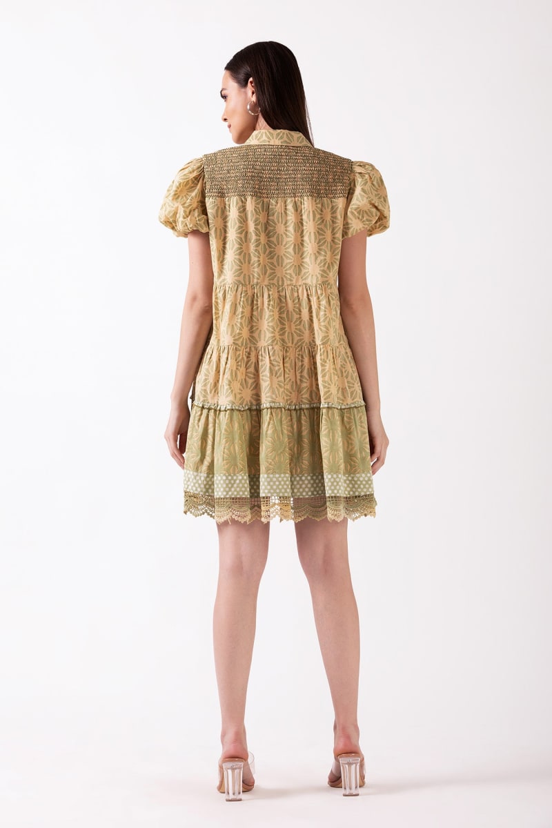 Zinnia Shirt Dress - Green