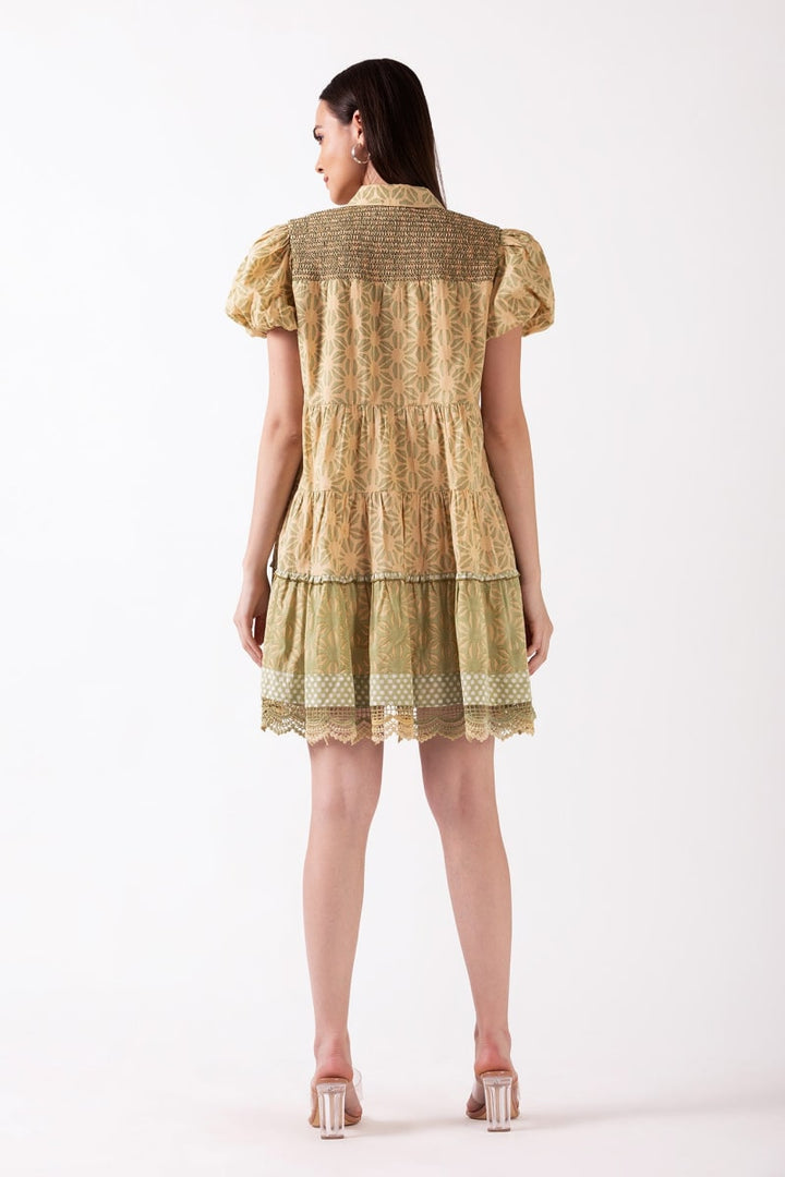 Zinnia Shirt Dress - Green