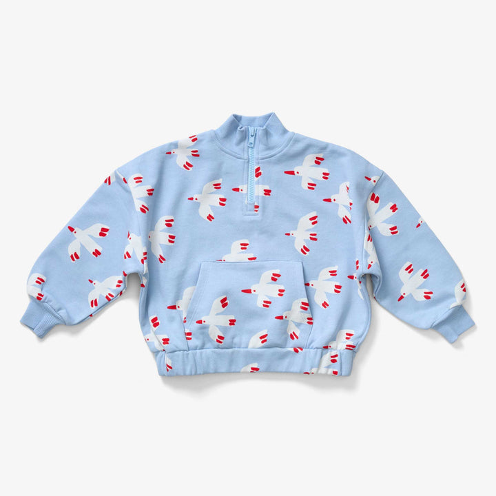 Quarter Zip - Bird Sky