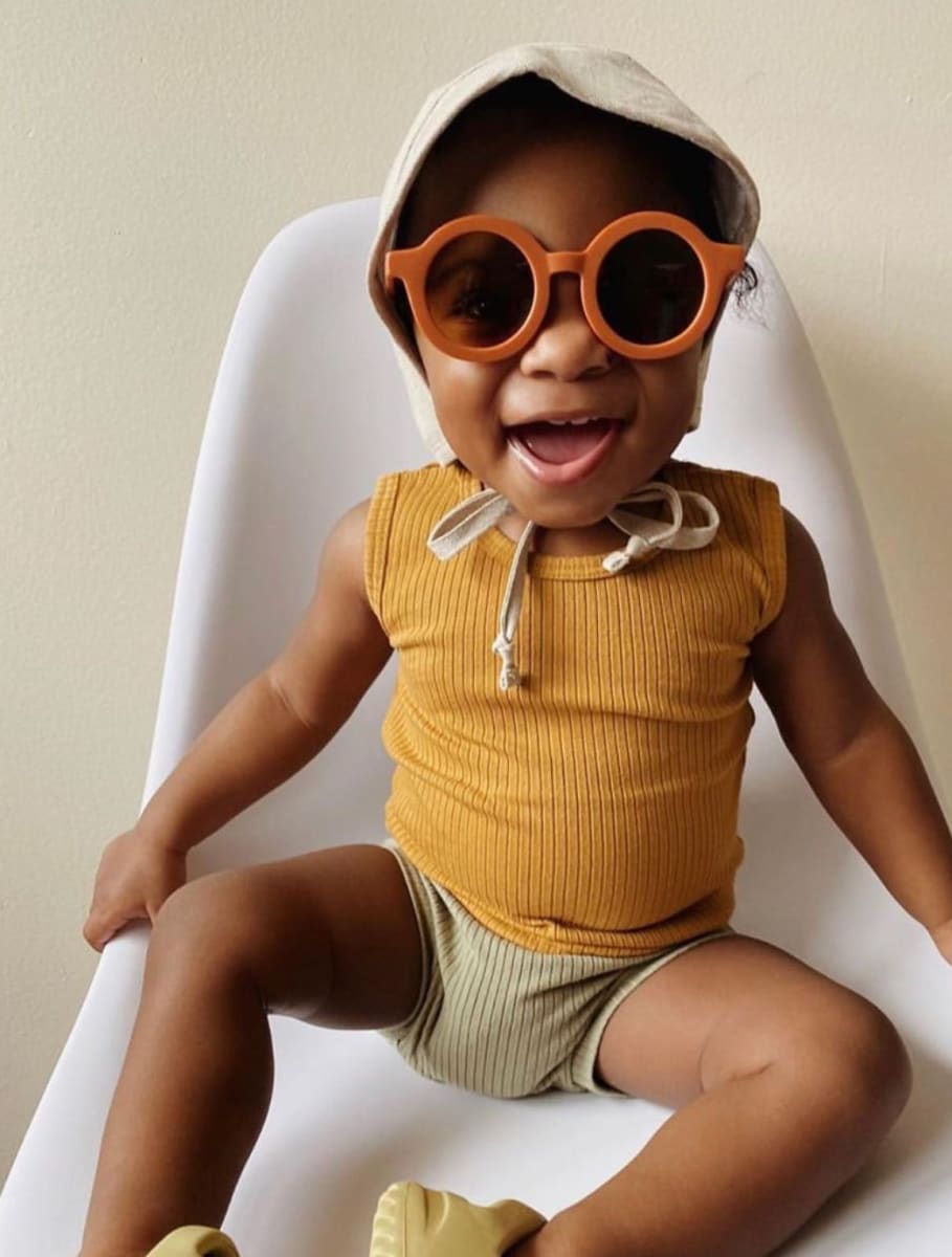 Original Round Sustainable Sunglasses - Rust