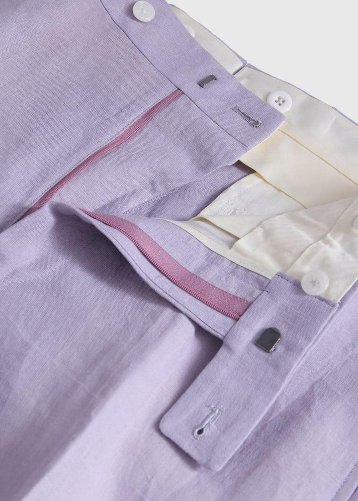 Linen Dress Trousers - Lilac