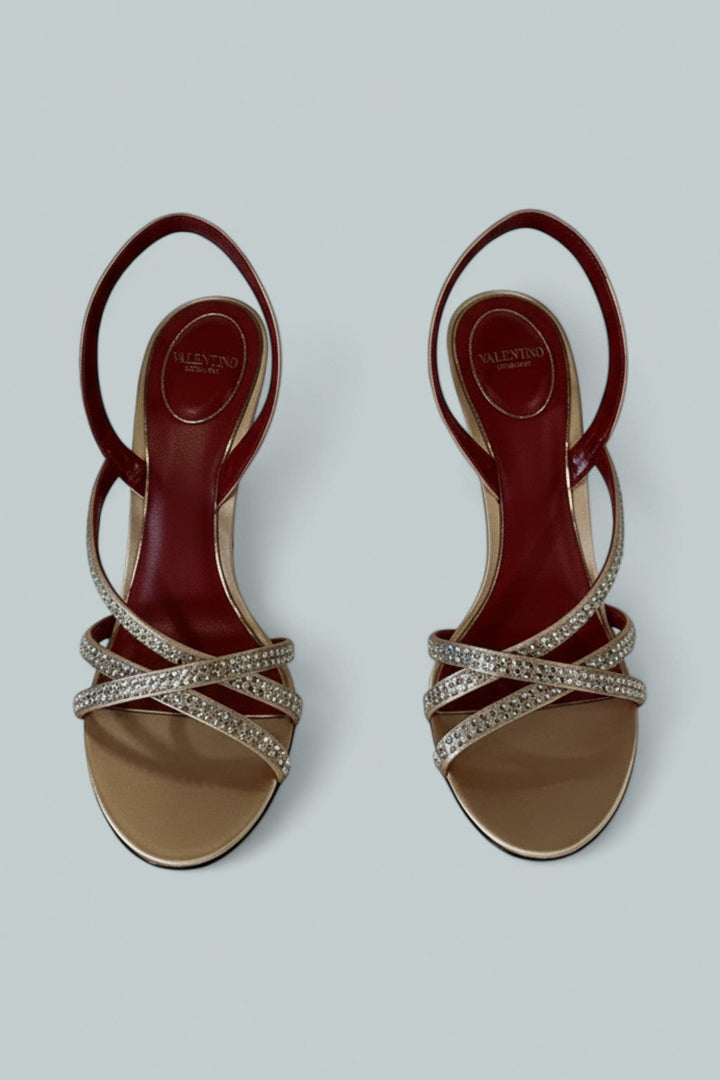 Women's Strappy Slingback Sandals - Nude