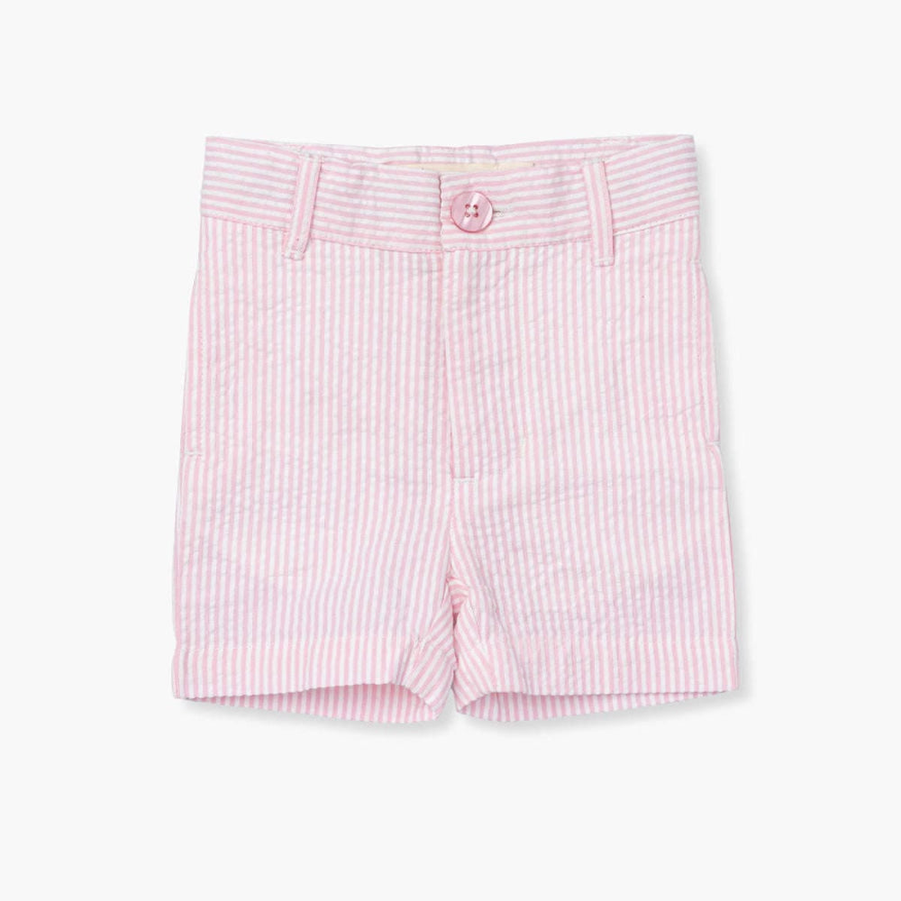 Old Sport Shorts - Pink Seersucker - FINAL SALE - 6-9m - Shorts
