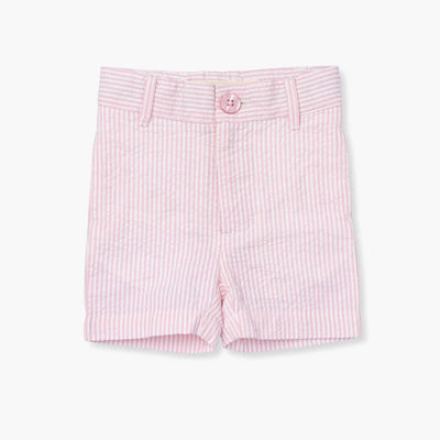 Old Sport Shorts - Pink Seersucker - FINAL SALE - 6-9m - Shorts