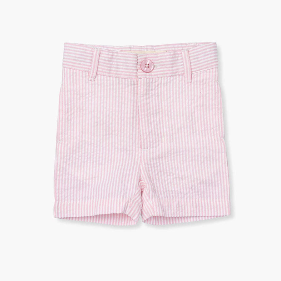 Old Sport Shorts - Pink Seersucker - FINAL SALE - 6-9m - Shorts