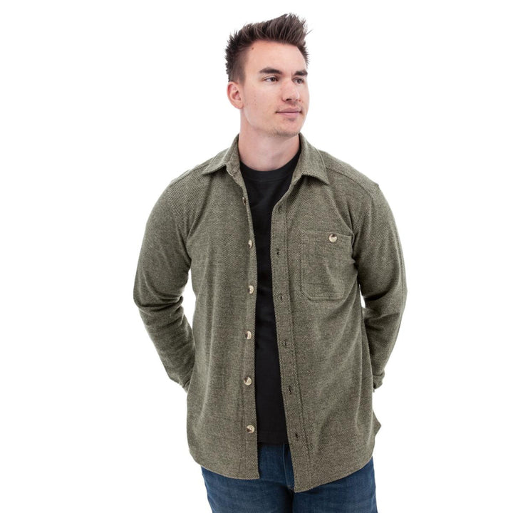 Oliver Fleece Overshirt - Olive - Overshirt