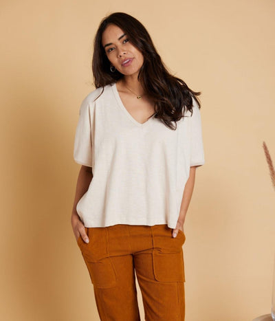Omari Top - Taupe - Shirt