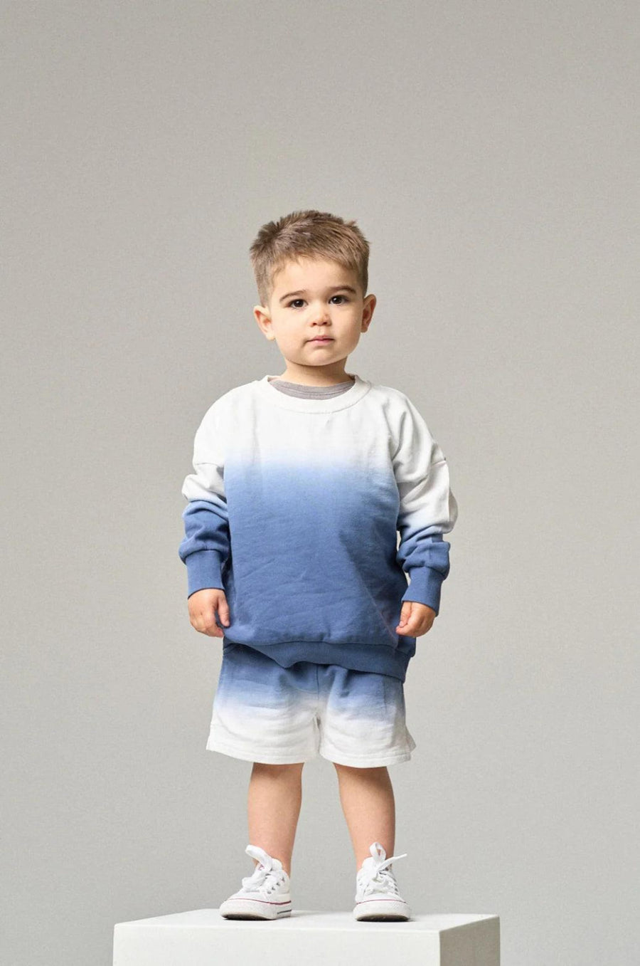Ombre Lightweight Crewneck - Blue - Crewneck Sweatshirt