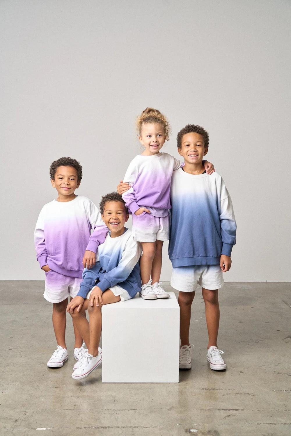 Ombre Lightweight Crewneck - Blue - Crewneck Sweatshirt