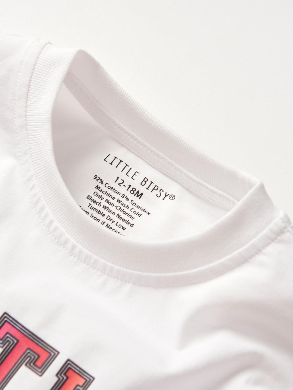 Ombre Little Bipsy Tee - White - T-shirt