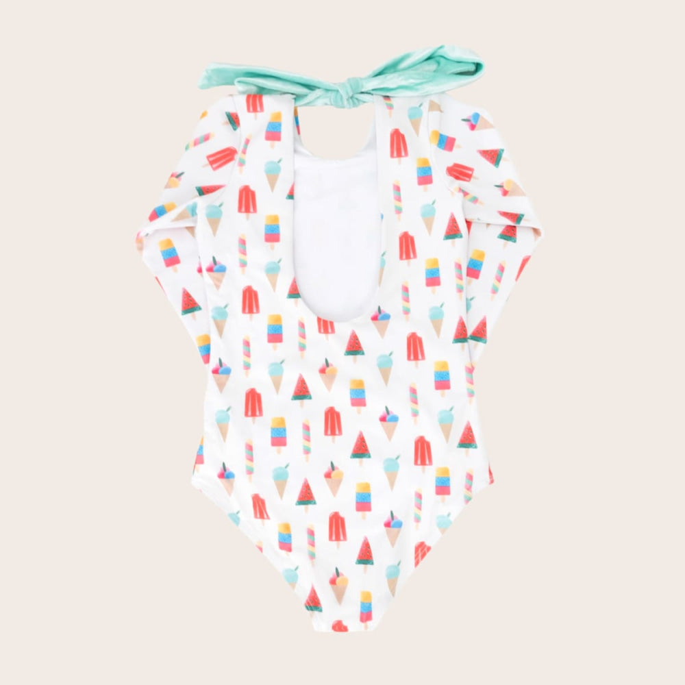 One Piece Long Sleeve - Coney Island Popsicle - One Piece Swim