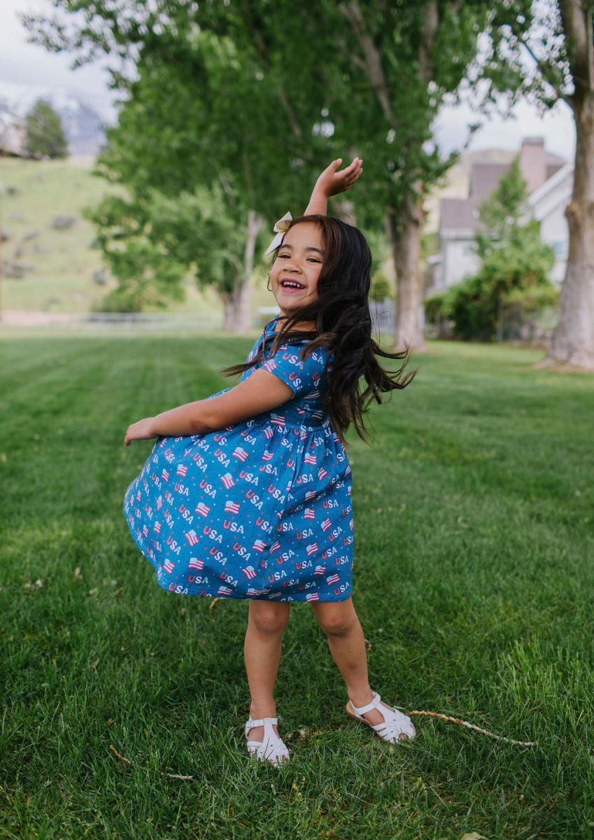 Day Dress - Blue Usa