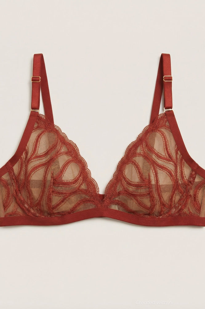 Open-Hearted Plunge Bra - Sienna - Bra