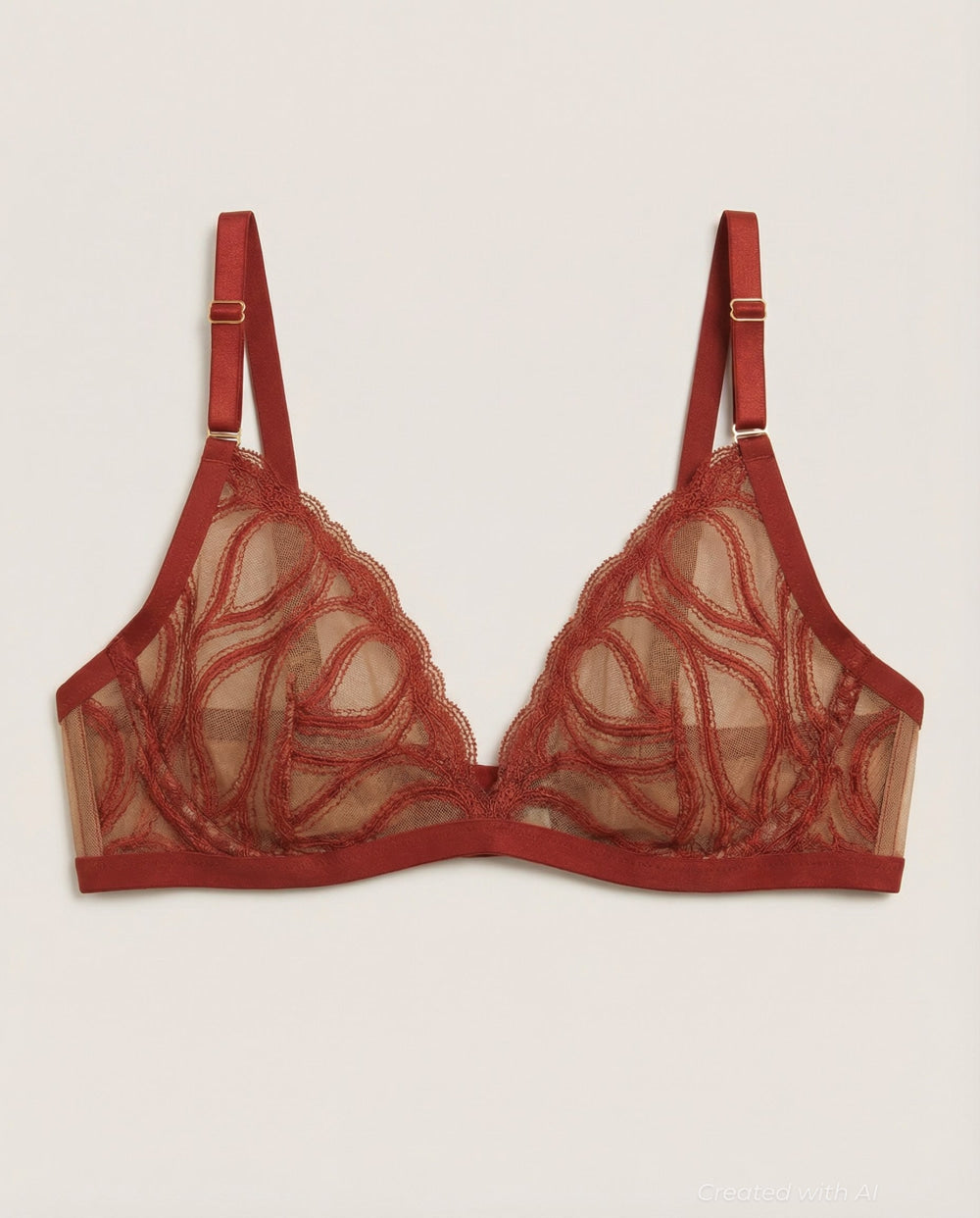 Open-Hearted Plunge Bra - Sienna - Bra